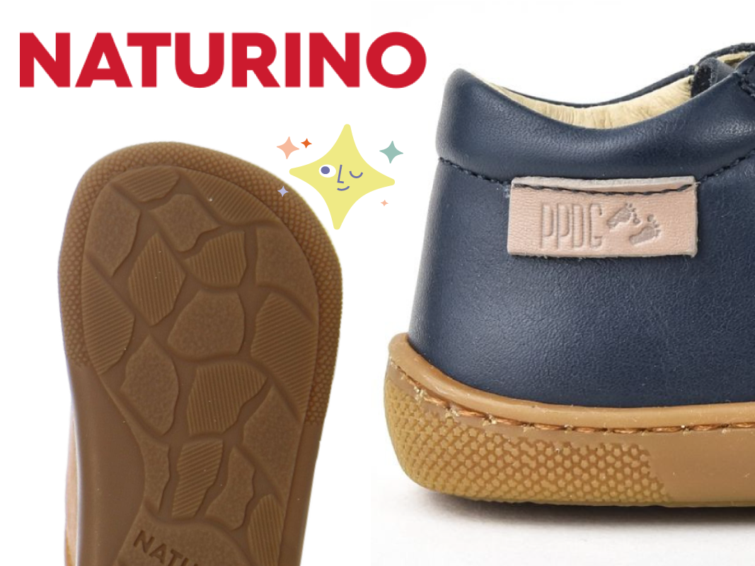 Naturino Chaussures Barefoot Bébé En Cuir Et Suède - Premiers Pas Confortables Et Stylées