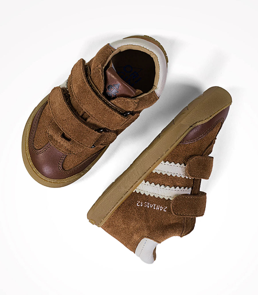 Acebos Barefoot Stripes Velcros Cuero