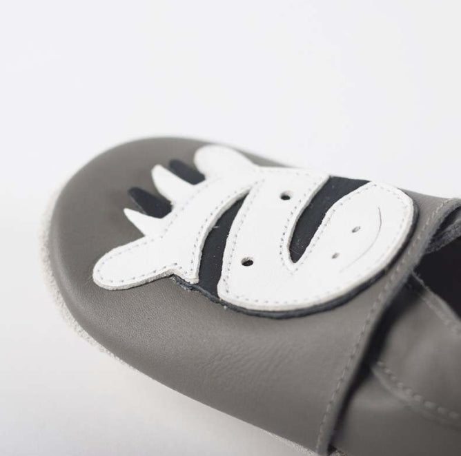 Bobux Primeros pasos Zebra gris
