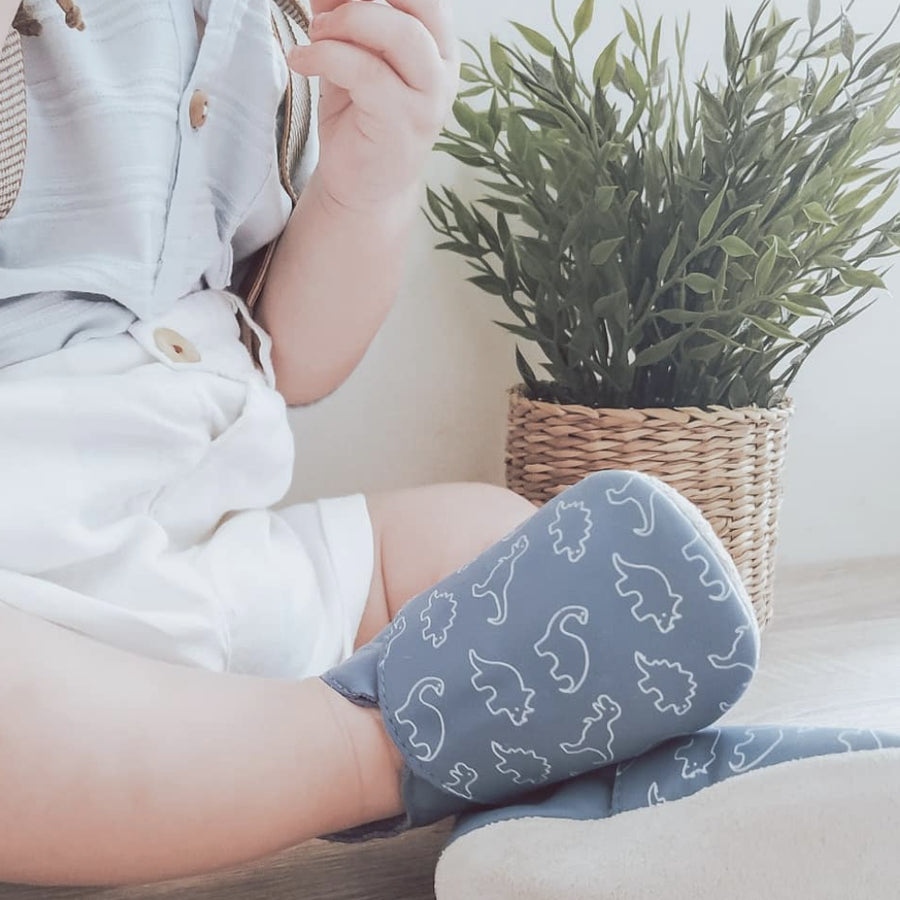 Bobux Chaussons Dino Bleu
