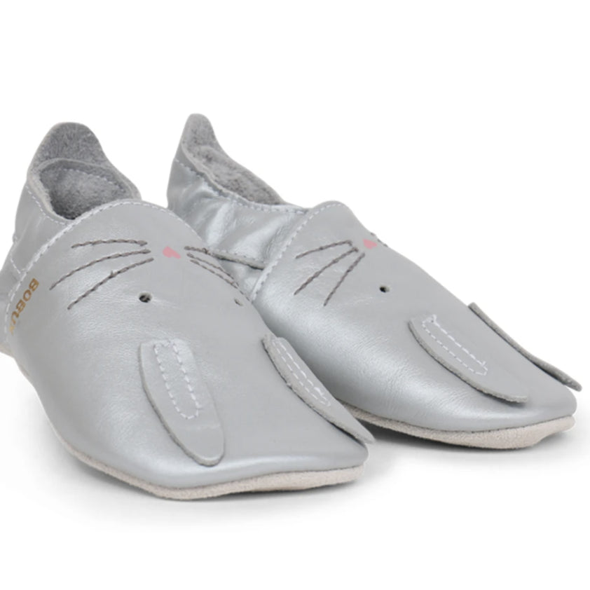 Zapatitos Bobux conejo plata