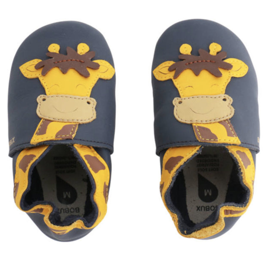 Bobux Chaussons Girafe Jaune Bleu