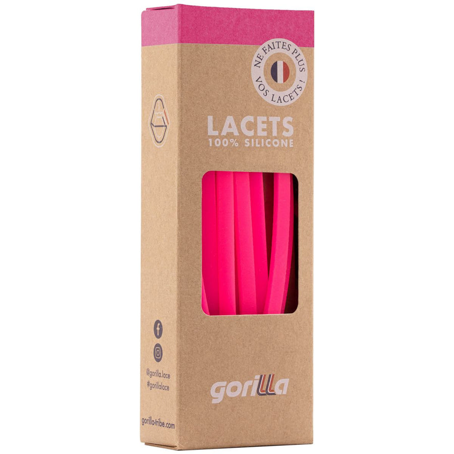 Gorilla Cordones Finos Rose Néon