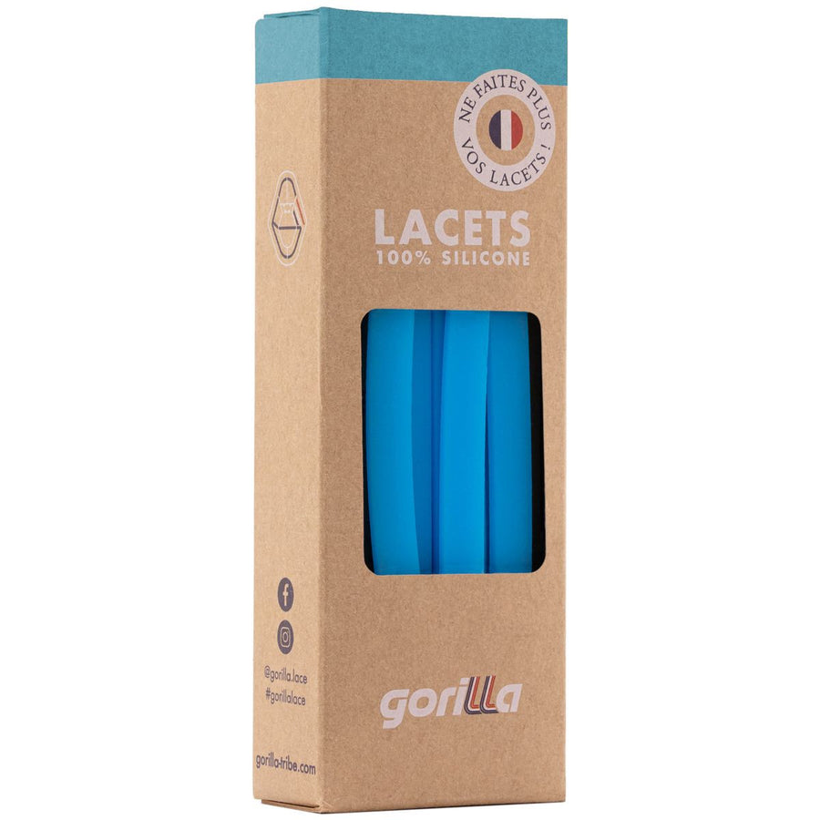 Gorilla Cordones Anchos Azul neón