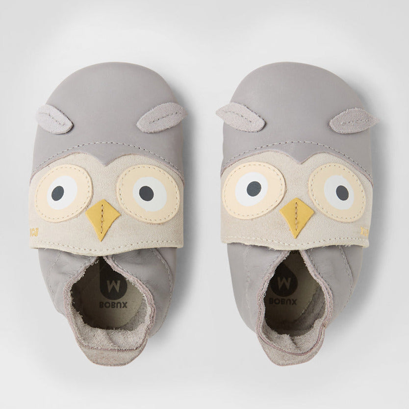 Bobux Pantuflas Hootie Grey Gull