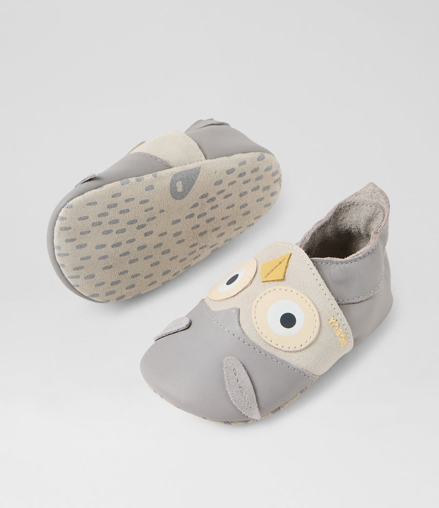 Bobux Pantuflas Hootie Grey Gull