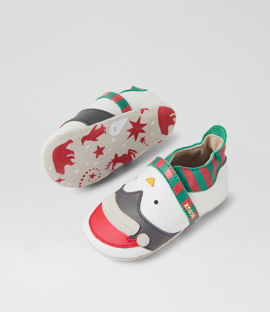 Bobux Pantuflas Jingle White Poppy