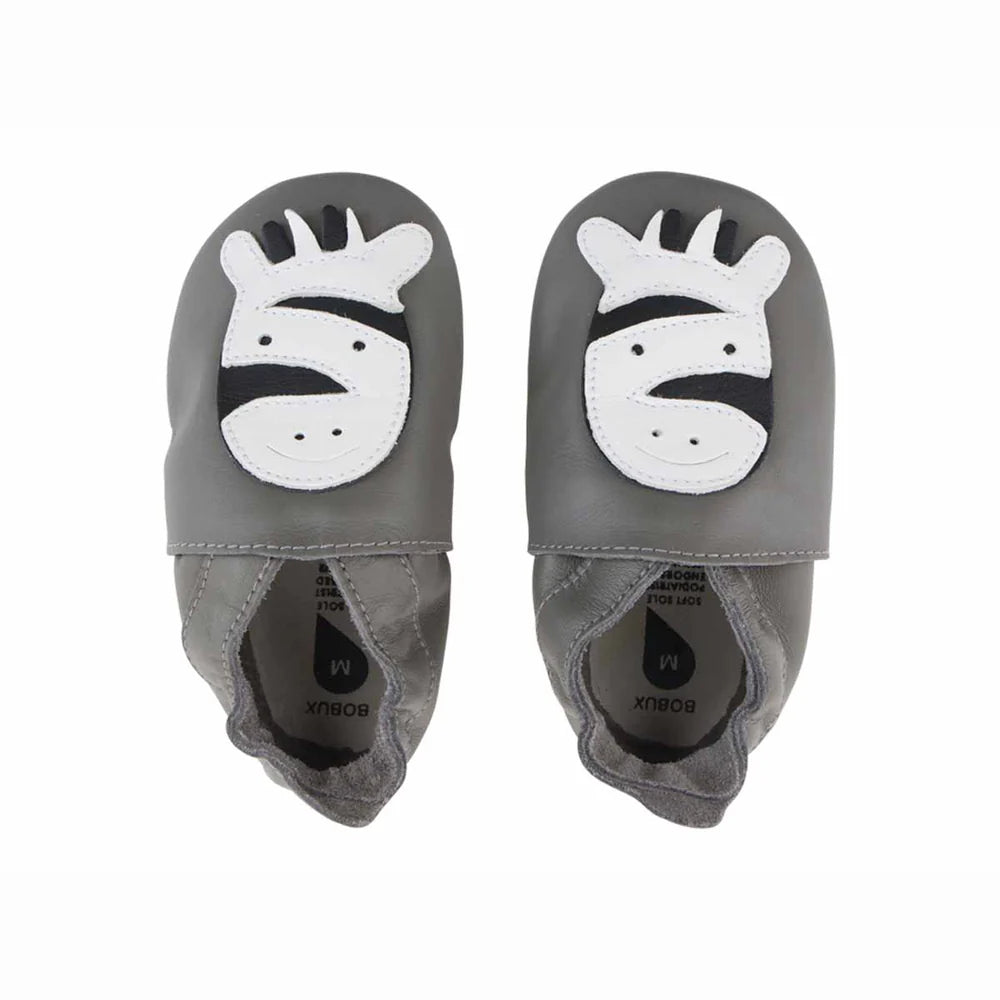 Bobux Primeros pasos Zebra gris