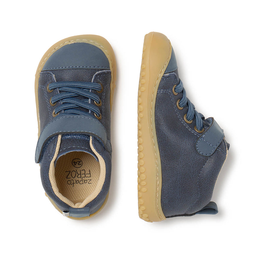 Zapato Feroz Rockers Jucar Azul Denim Crack