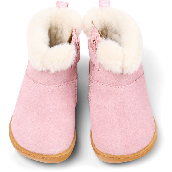 Camper FW Peu Botines Forro Zip Rosa