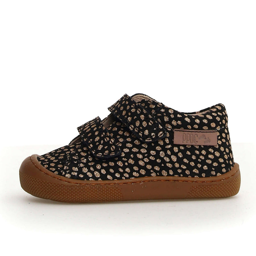 Naturino Barefoot Orec Velcros Puntos Oro Negro