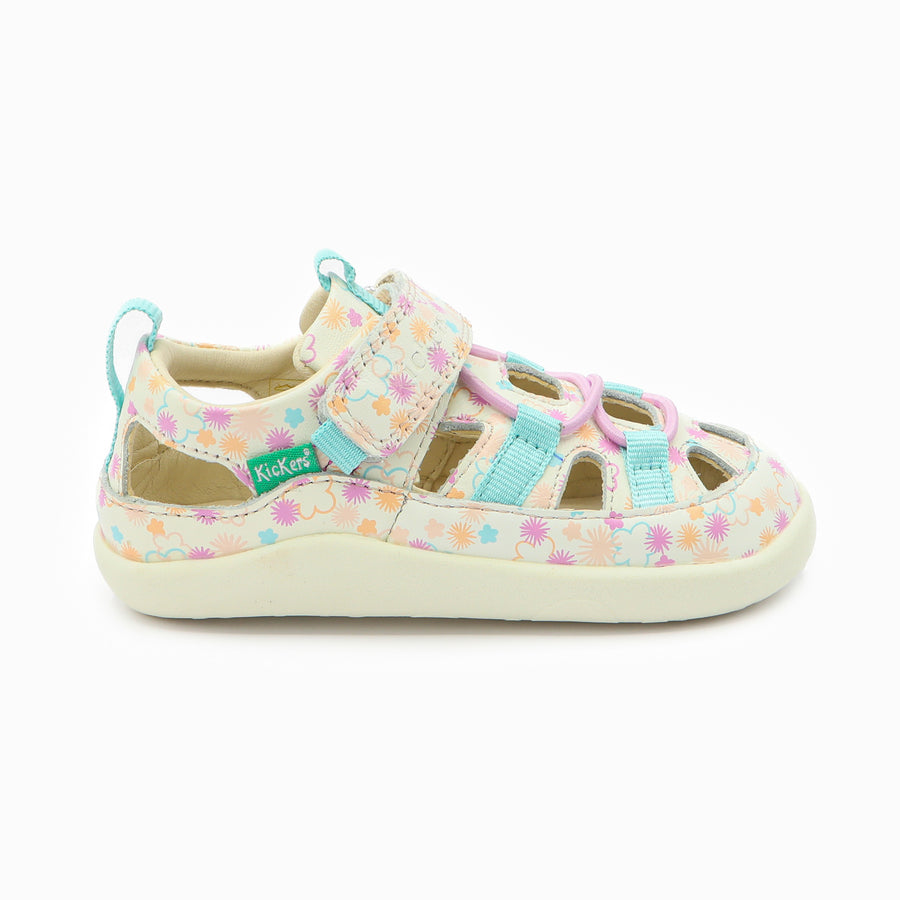 Kickers KickFrony Blanco Flores Verano