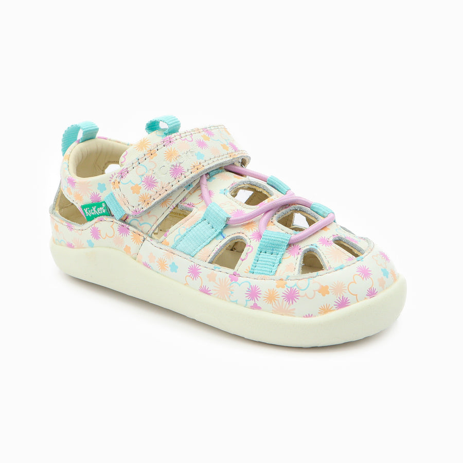Kickers KickFrony Blanco Flores Verano