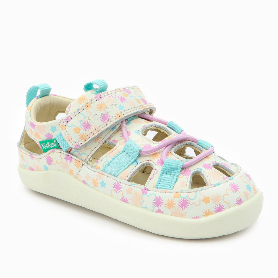 Kickers KickFrony Blanc Fleurs Eté