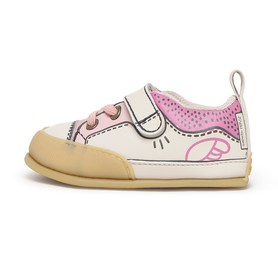 Zapato Feroz Féroces Paterna Comic Rosa Beige