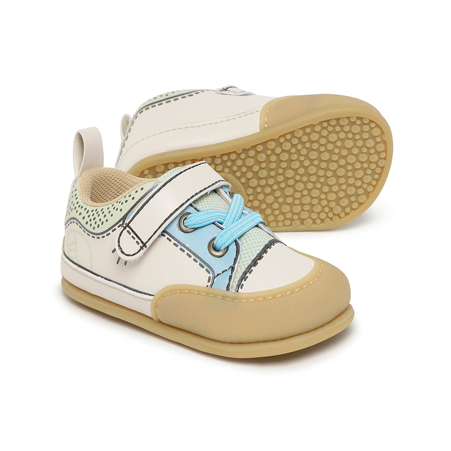 Zapato Feroz Féroces Paterna Comic Verde Beige