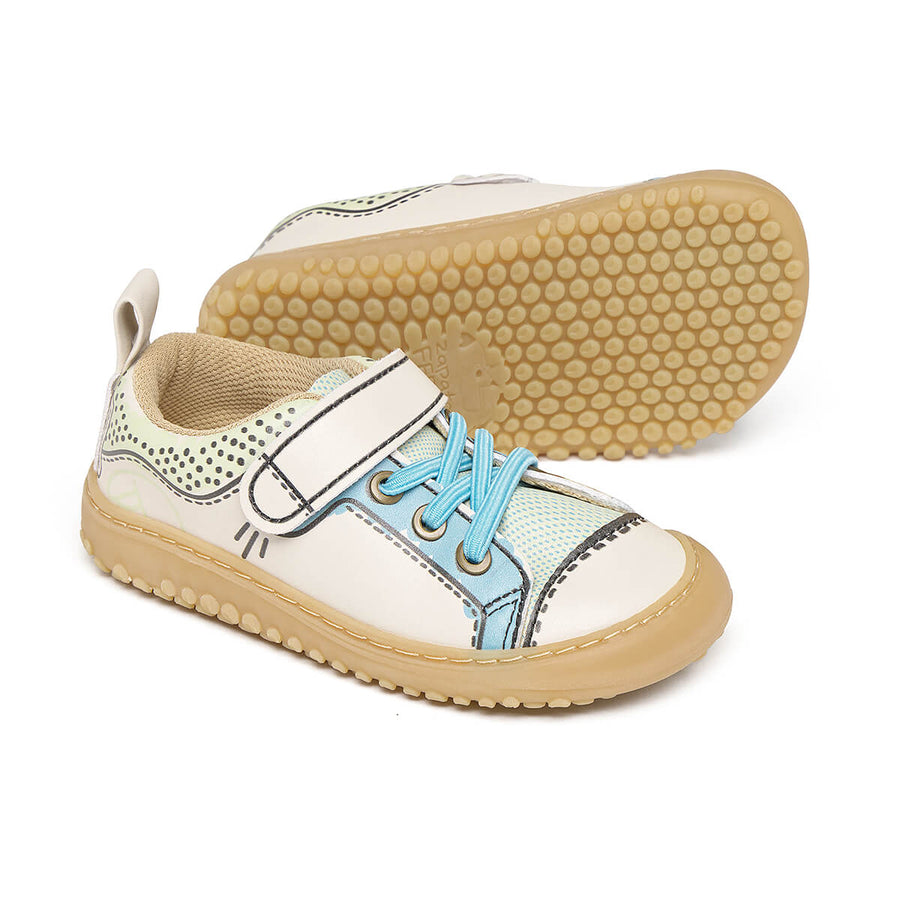Zapato Feroz Rockers Paterna Comic Verde Beige