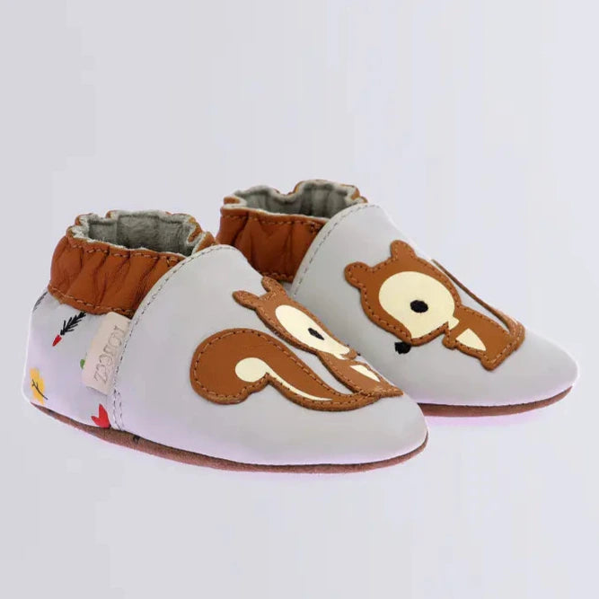 Robeez Chaussons Squicky Gris
