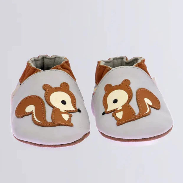 Robeez Chaussons Squicky Gris