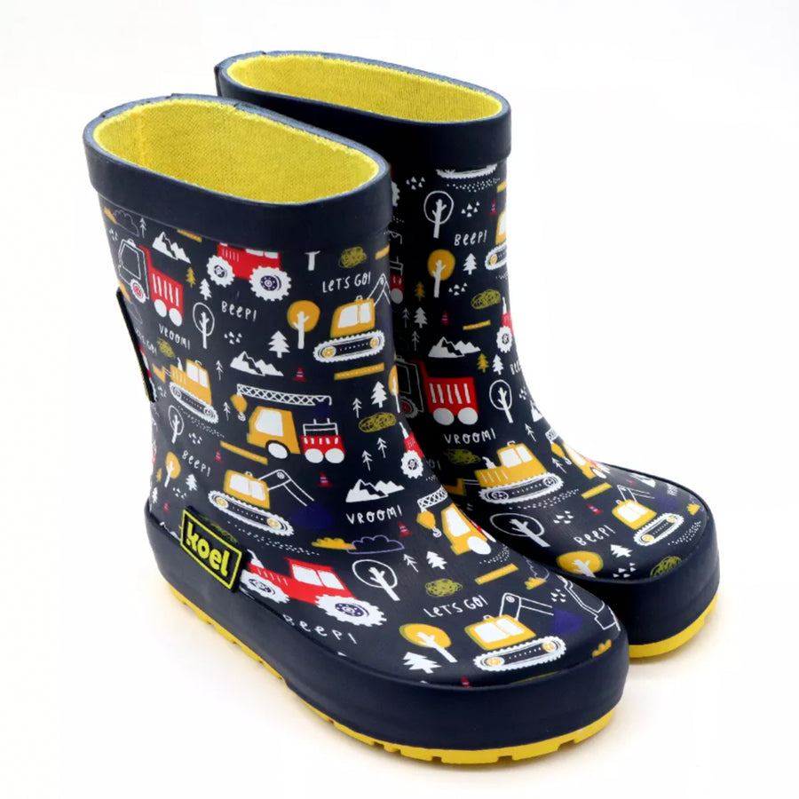 Koel Wellie Barefoot Print Tractor V2 Blue