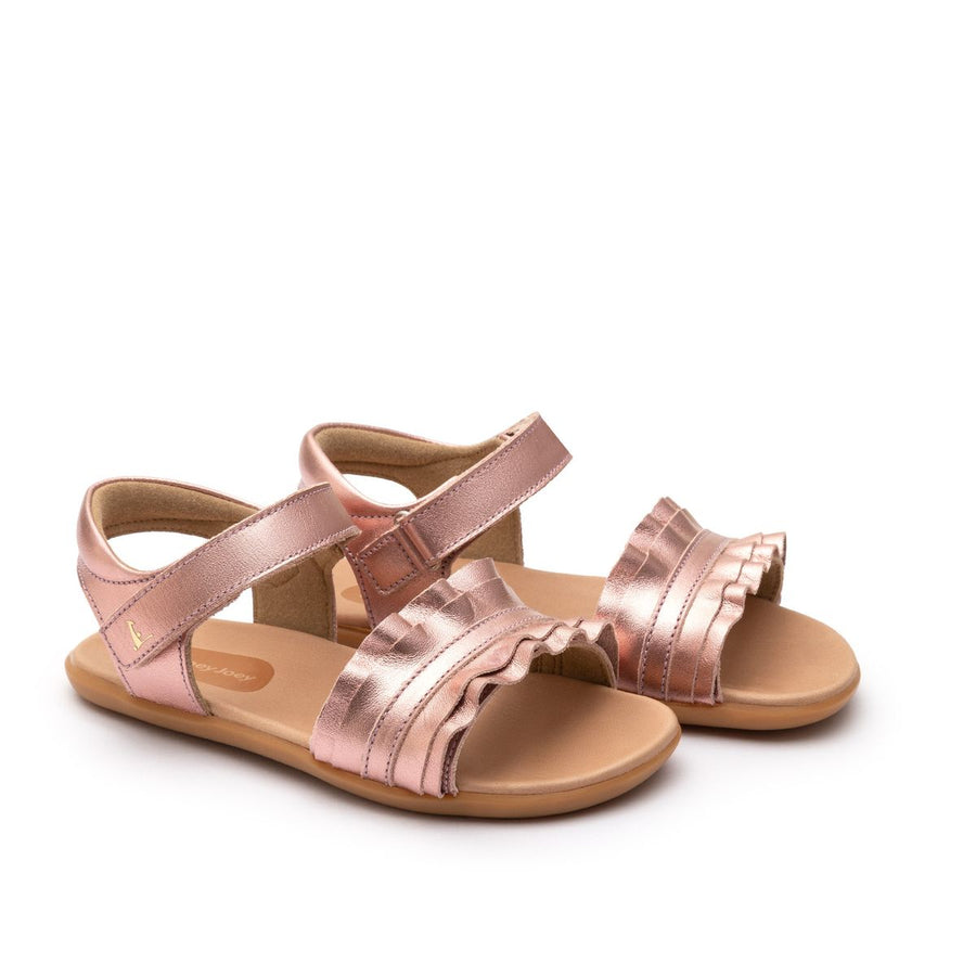 Tip Toey Joey Kidos Ruffle Rose Gold