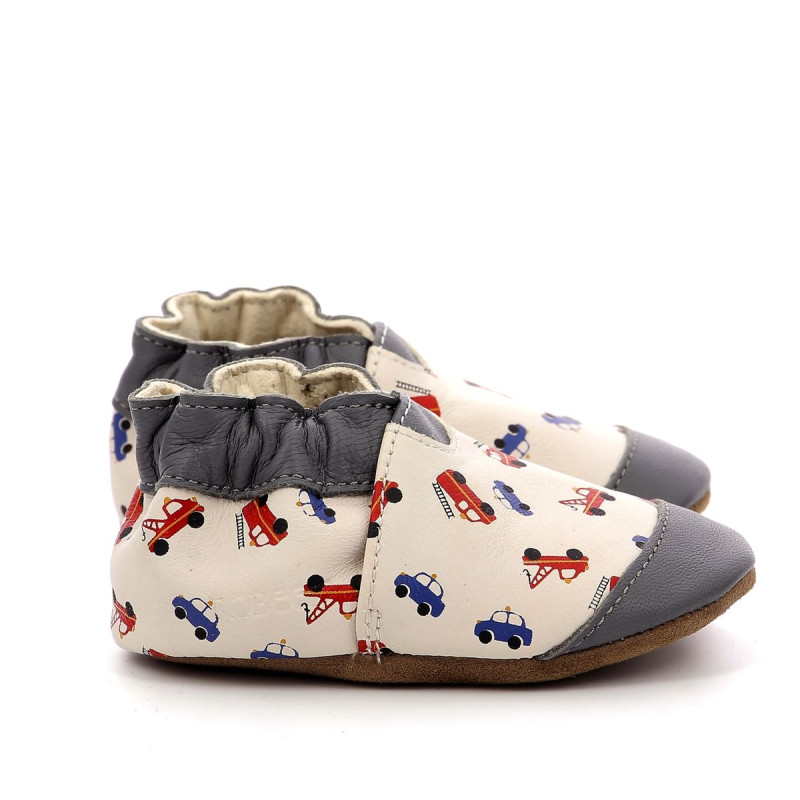 Chausson en cuir souple ROBEEZ : Woodcutter - Bambinos Chaussures