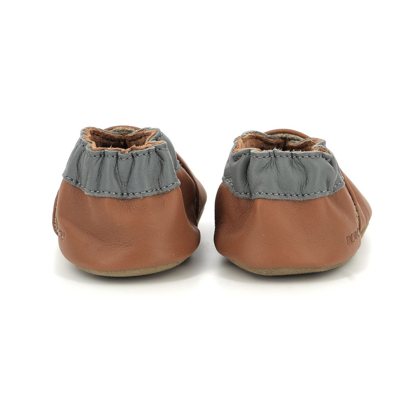 Chaussons cuir souple bébé Fireman 686641-10 ROBEEZ© - marine, Chaussures