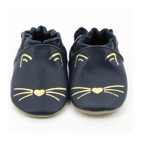 Robeez chaussons goldy cat marine
