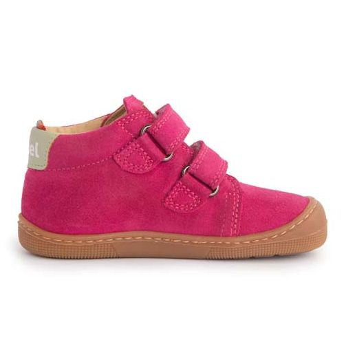 Koel Barefoot Kids David Suede Fuchsia