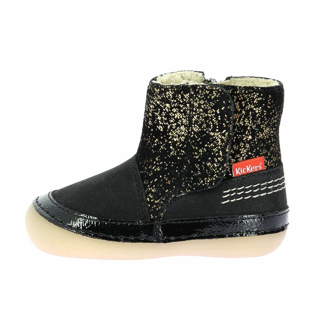 Kickers Sokifaune Botas Negro Dorado