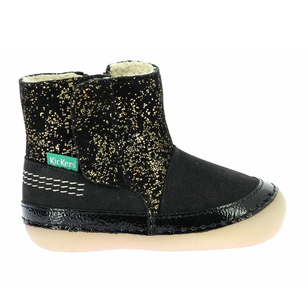 Kickers Sokifaune Botas Negro Dorado