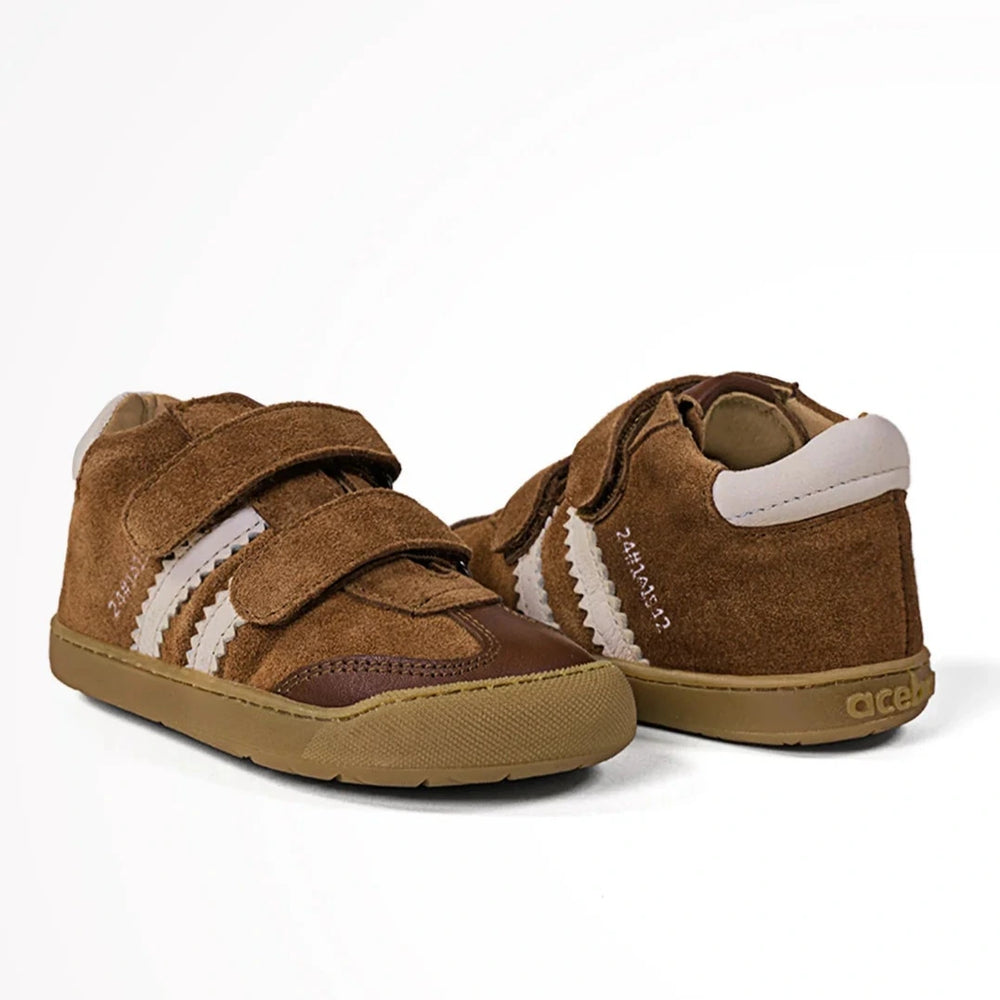 Acebos Barefoot Stripes Velcros Cuero
