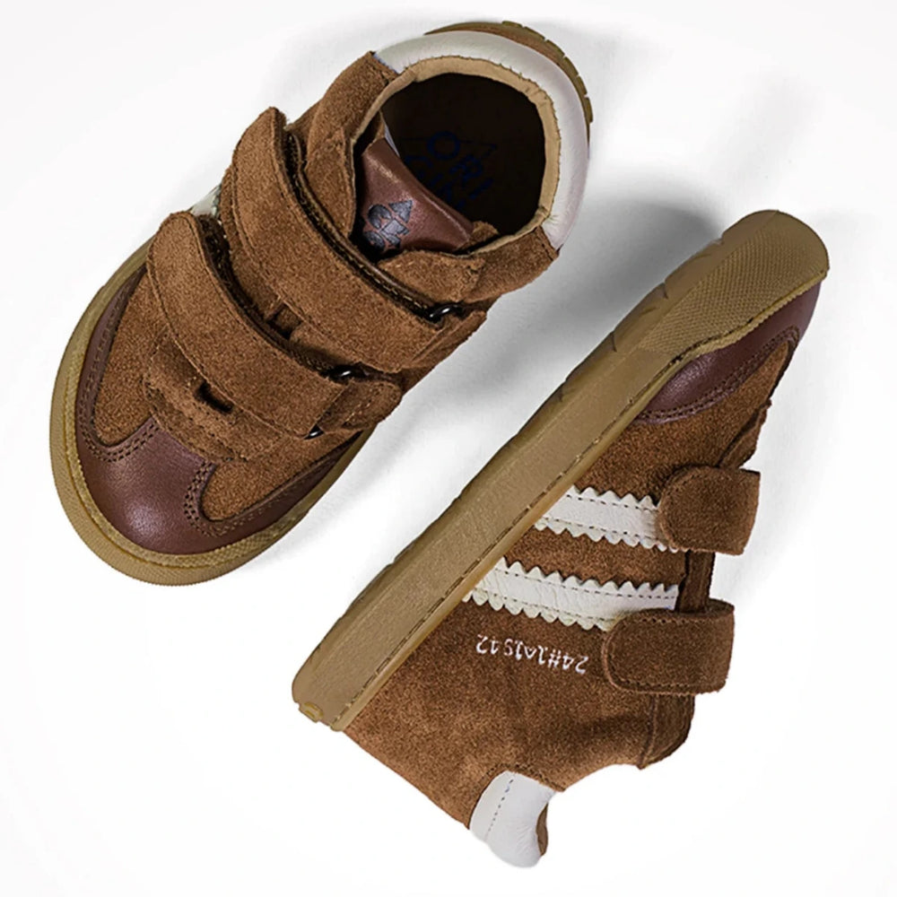 Acebos Barefoot Stripes Velcros Cuero