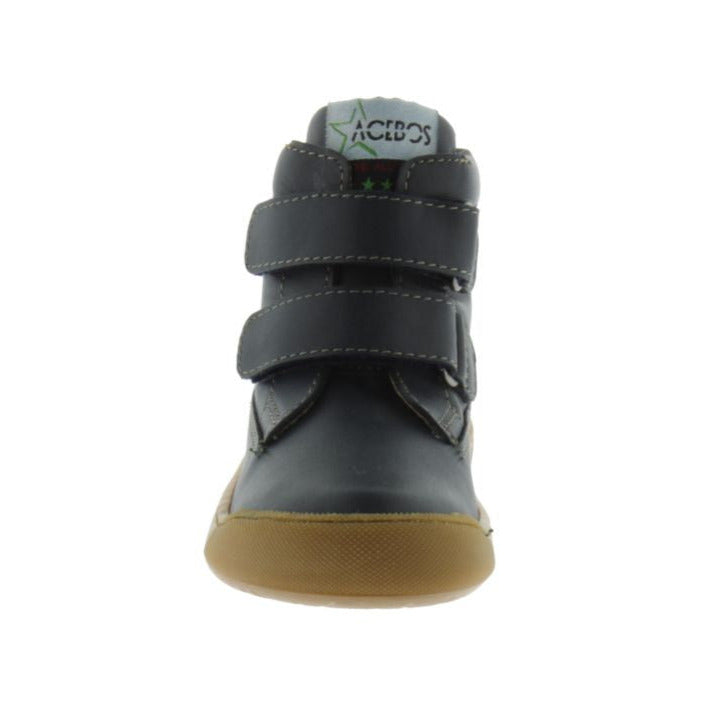 Acebos Barefoot Botin Velcros Marino