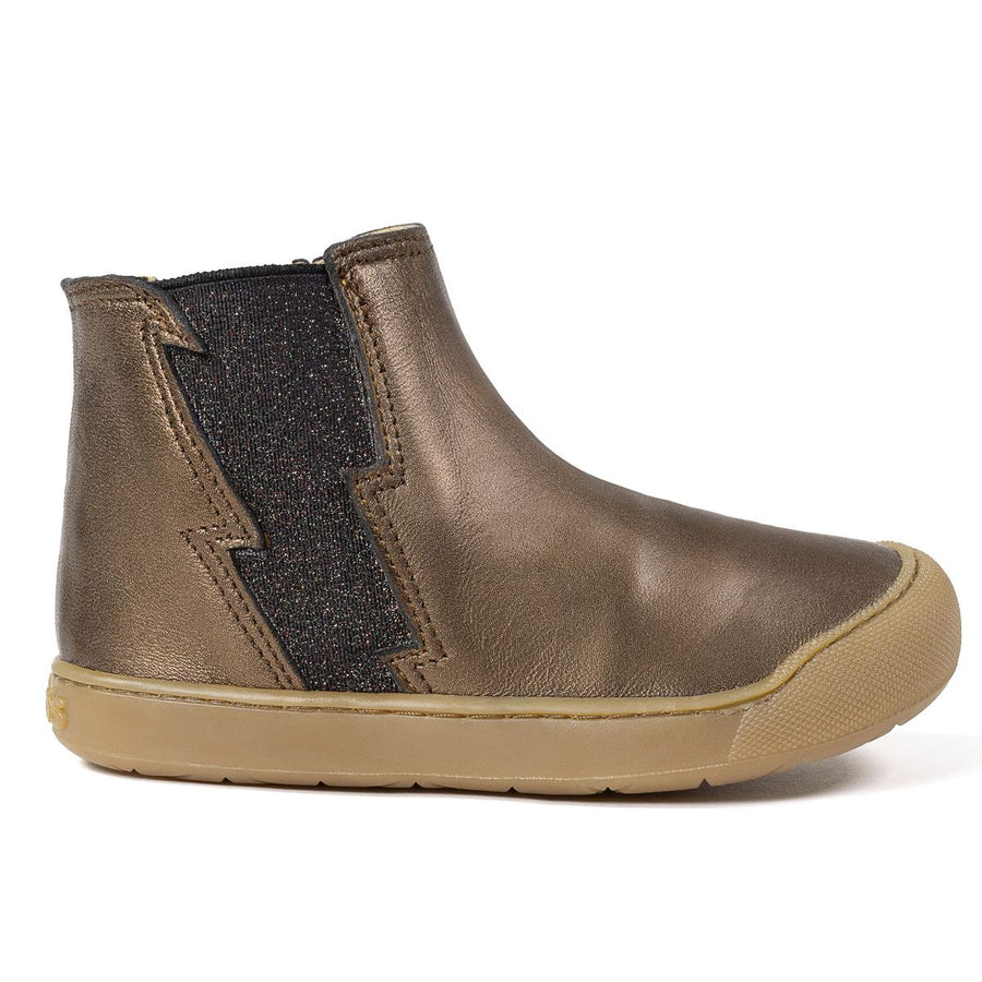 Acebos Barefoot Botin Flash Cuero Métallisé