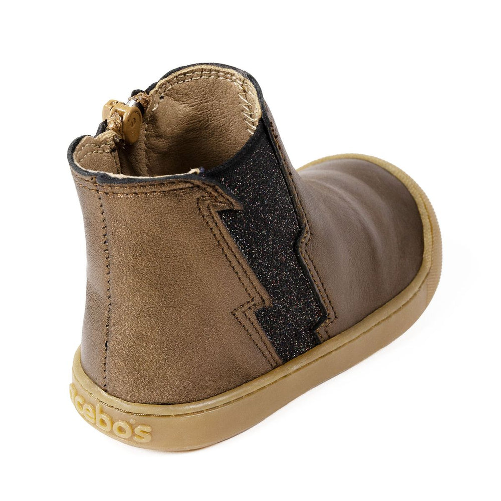 Acebos Barefoot Botin Flash Cuero Métallisé