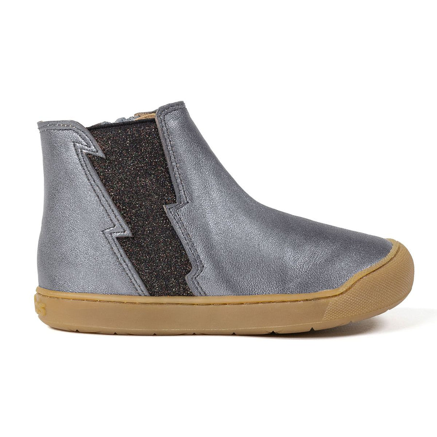 Acebos Barefoot Botin Flash Plomo Métallisé