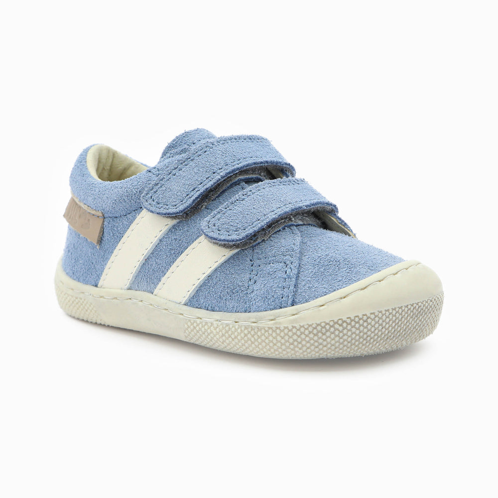 Naturino Barefoot Grimby Low Velcros Celeste Milk