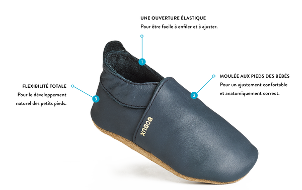 Chaussures Souples Bobux Pour Bébé - Modèle Girafe - Cuir Flexible Pour Premiers Pas