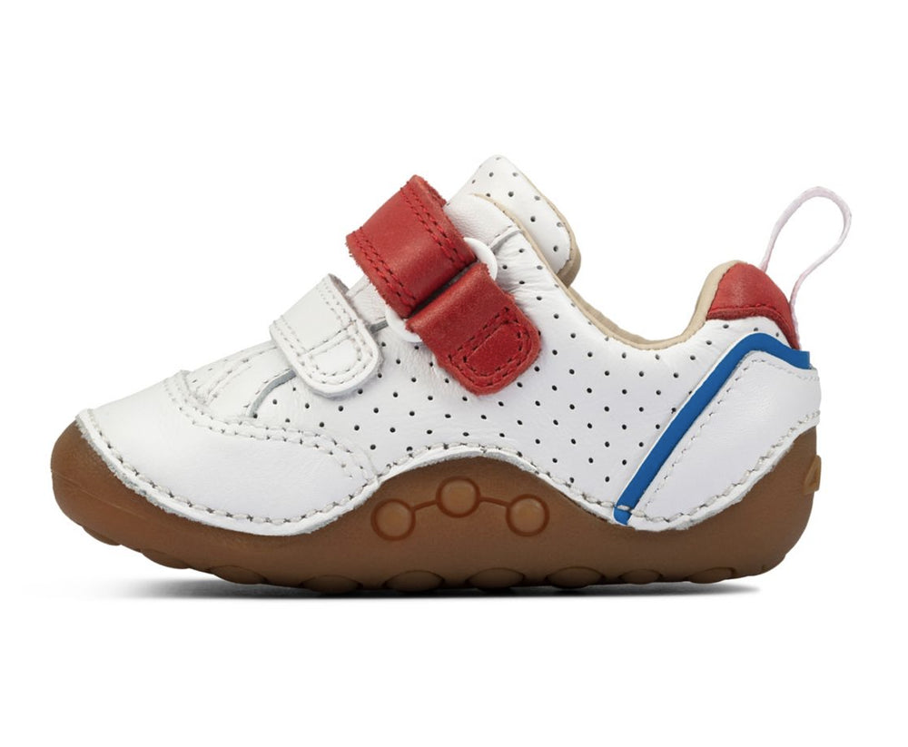 Scarpe Clarks Tiny Sky In Pelle Grigia - Sneaker Casual Per Bambino - Nuove In Scatola - Foto 2