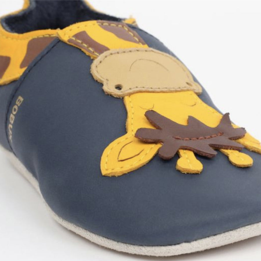 Bobux Chaussons Girafe Jaune Bleu