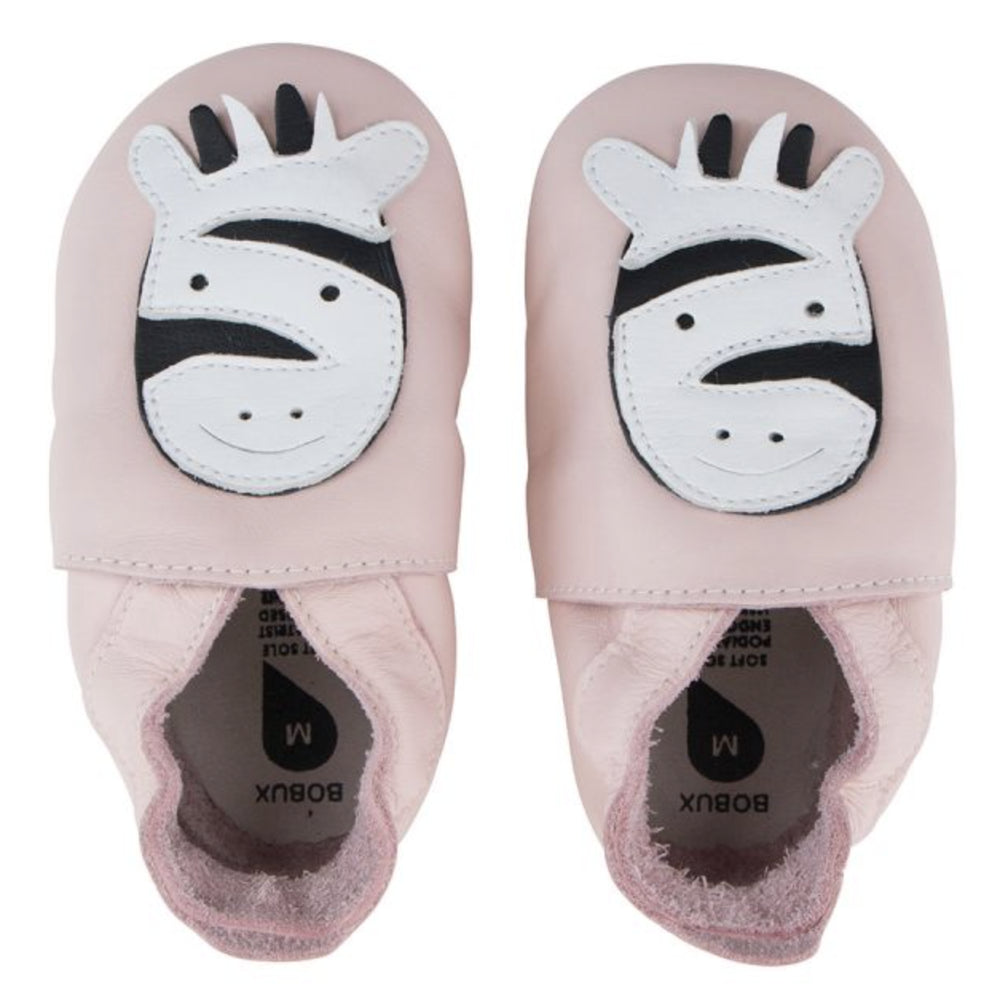 Bobux Chaussons Zèbre Rose
