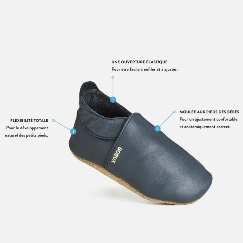 Bobux Chaussons Zèbre Rose