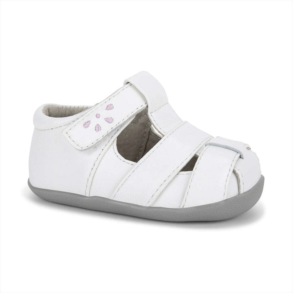 See Kai Run First Walker Brook White Pink