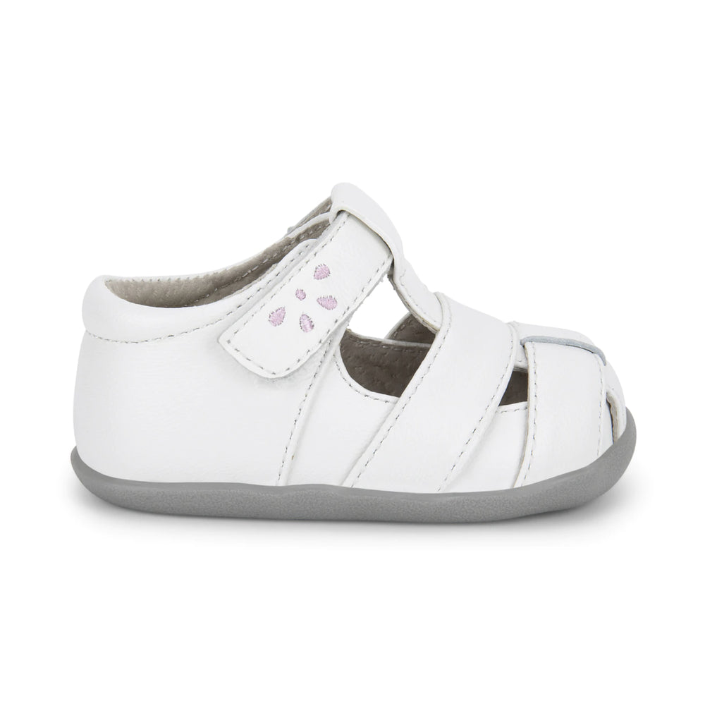 See Kai Run First Walker Brook White Pink