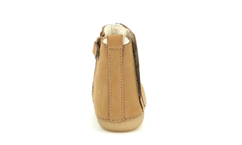 Kickers Socool Cho Fourrées Camel Clair
