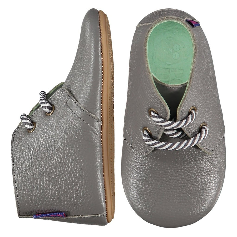 Poconido zapatos mighty lacets gris 