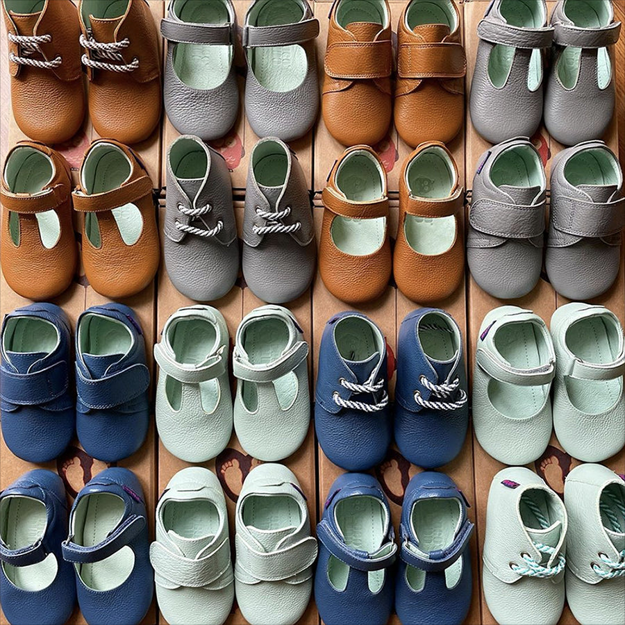 Poconido zapatos mighty lacets gris 