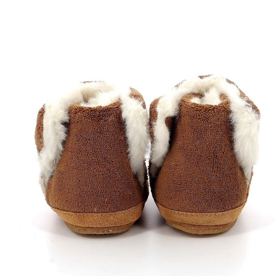 Robeez Chaussons Crêpe Rob Fur Marron