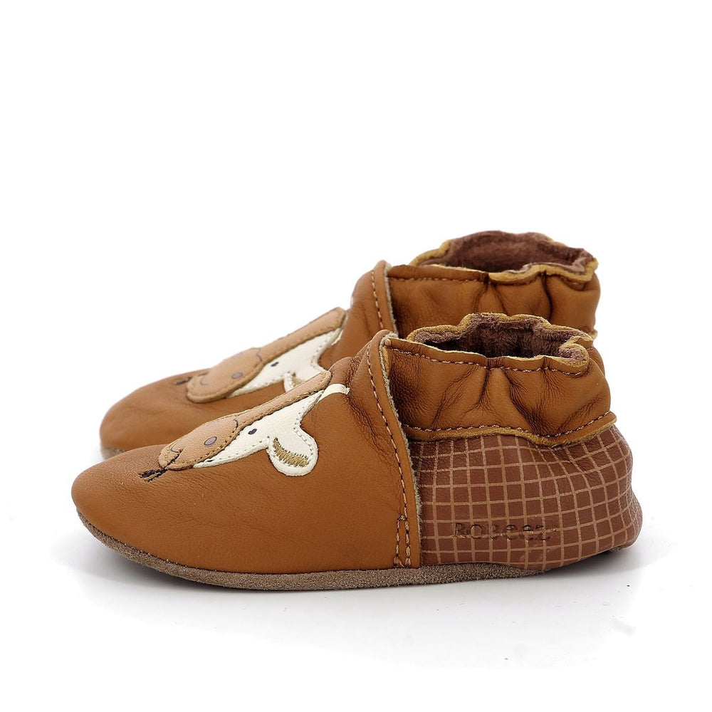 Zapatillas Robeez Divertida Vaca Camel